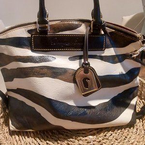 Dooney and Bourke Rich Chocolate brown Zebra